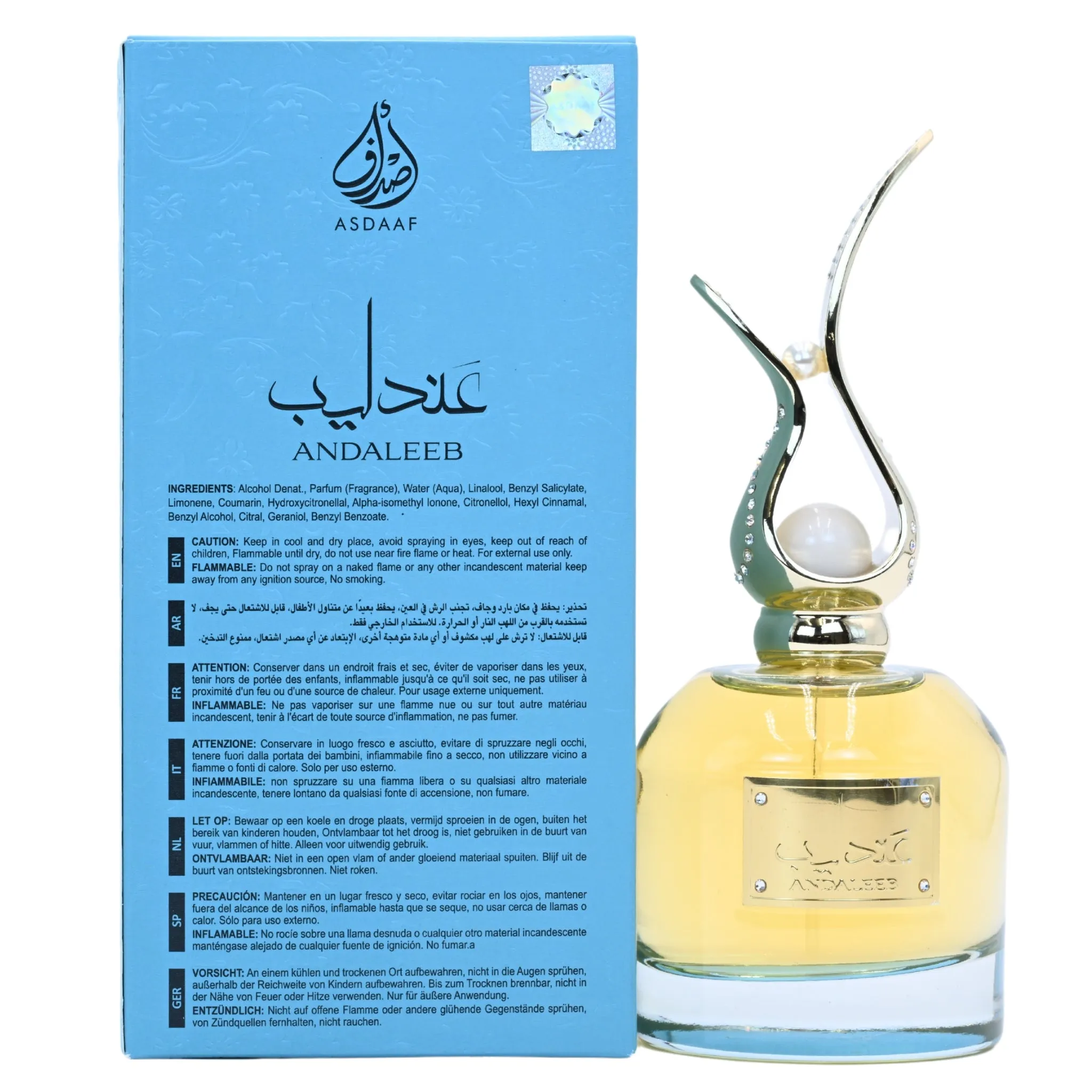 Andaleeb by Asdaaf perfume for unisex EDP 3.3 / 3.4 oz New in Box