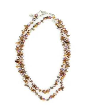 BR 35 Stone (Brown) - Womans Necklace