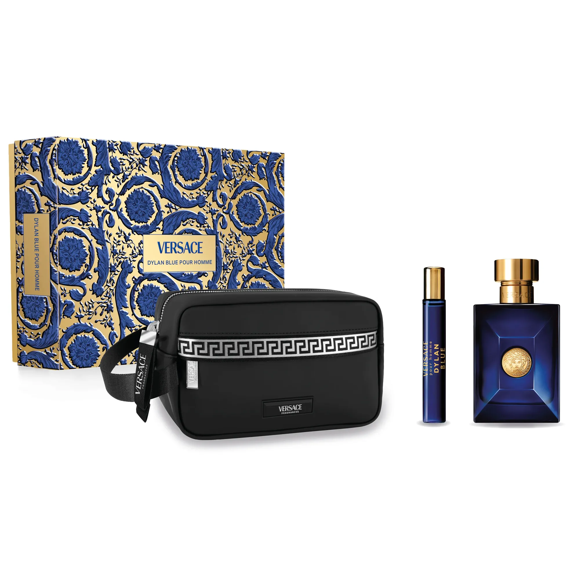 Dylan Blue Pour Homme by Versace 100ml EDT 3pc Gift Set