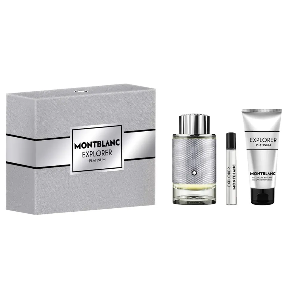 Explorer Platinum by Mont Blanc 100ml EDP 3pc Gift Set