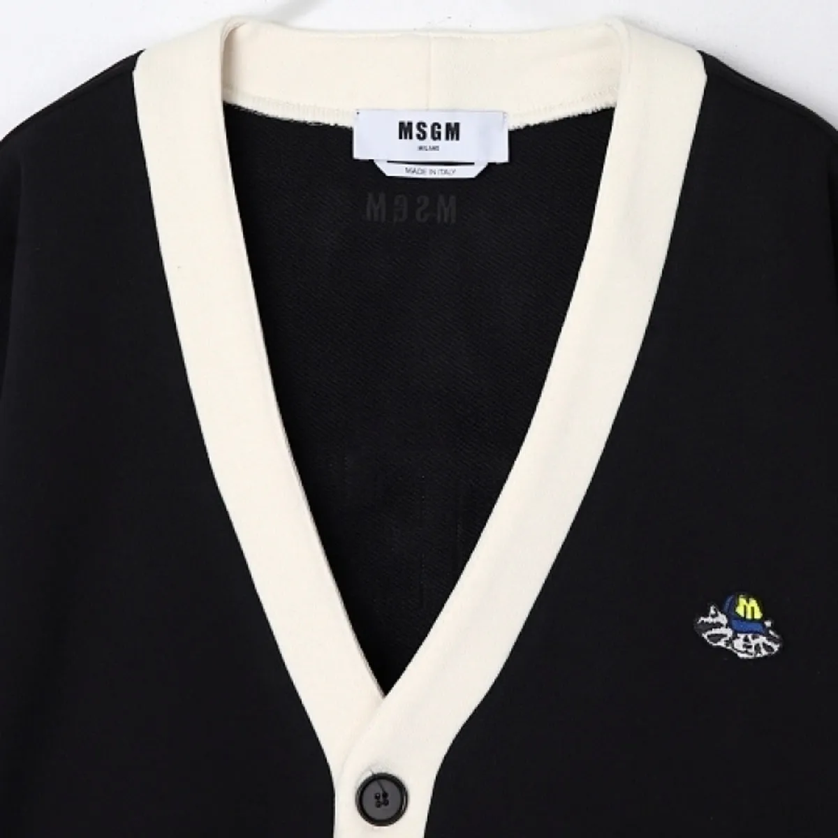 Men's Msgm Felpa Cardigans Black