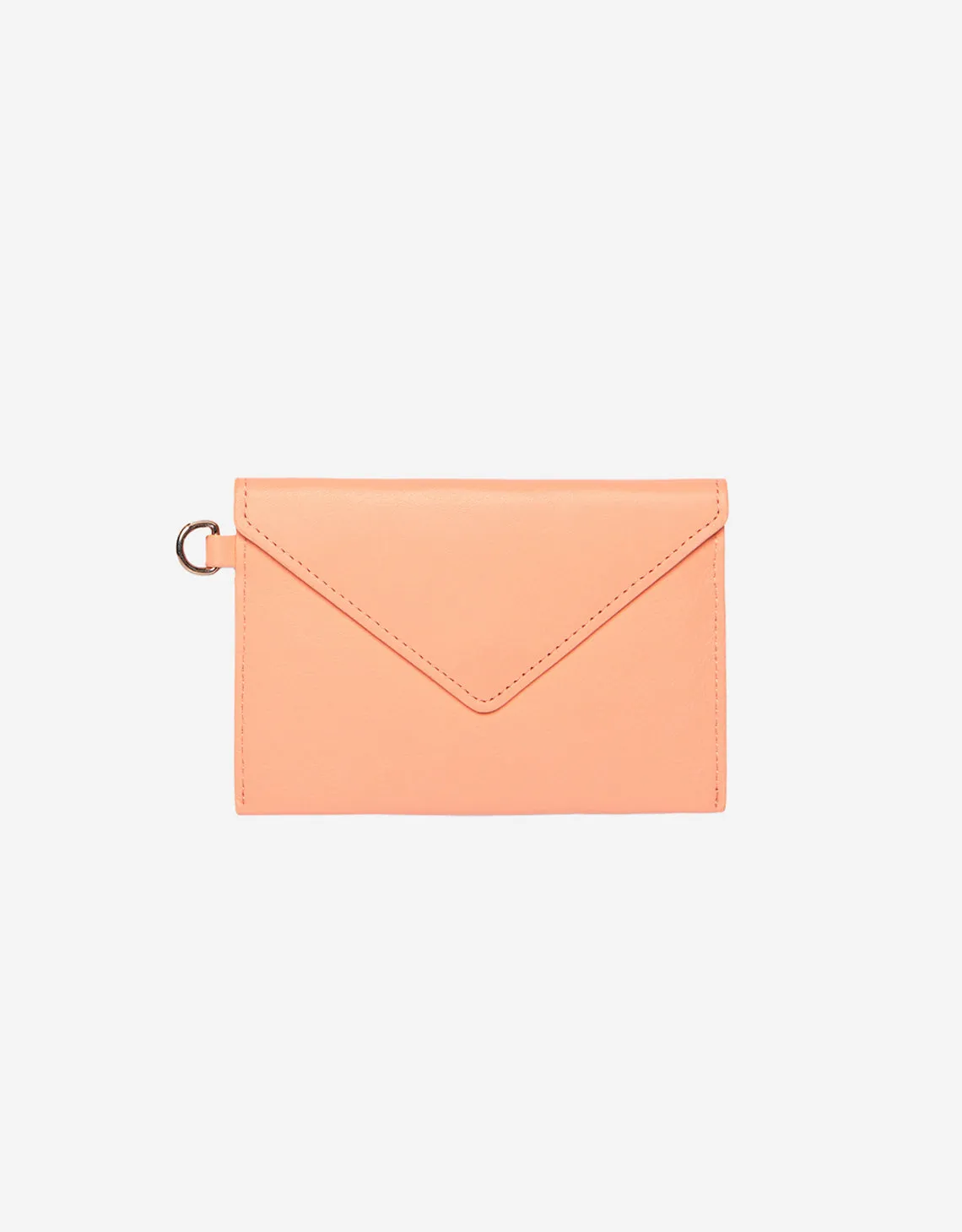 NECK ENVELOPE WALLET PEACH