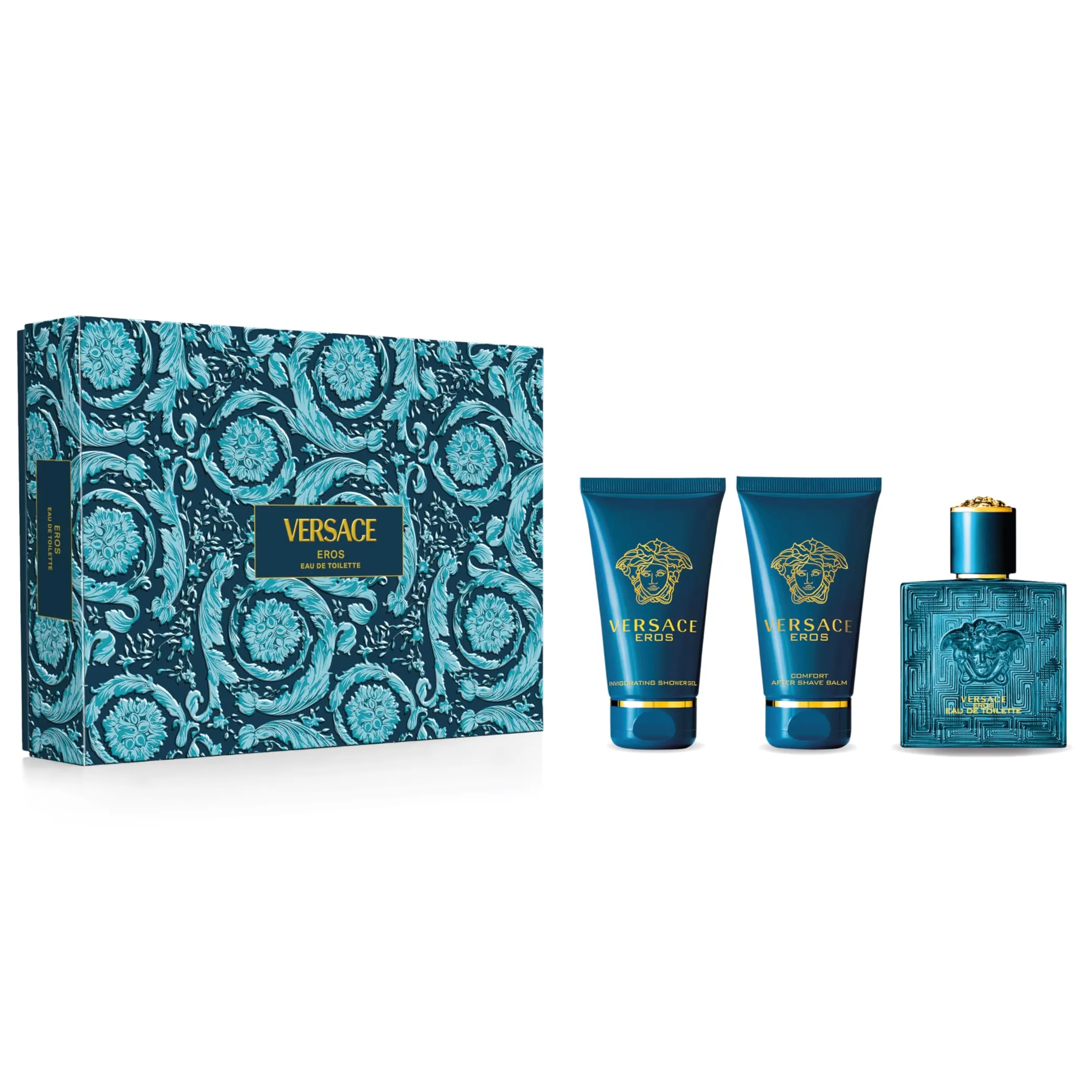 Versace Eros by Versace 50ml EDT 3 Piece Gift Set